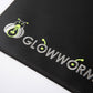 Glowworm small gaming mouse pad office desk mat 23.6"x15.7" waterproof smooth pu leather desk pad with exquisite embroider&stitched edges non-slip base laptop desk pad for office&home desk accessories